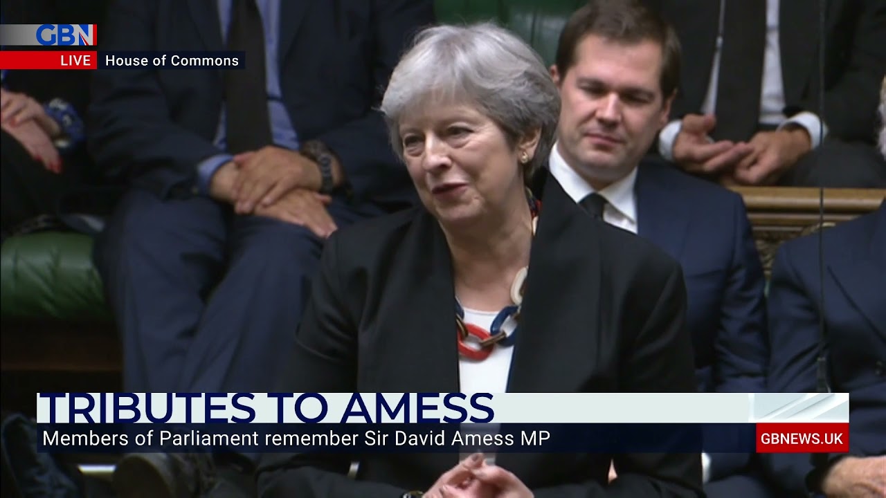 Sir David Amess: Theresa May pays tribute to Conservative MP