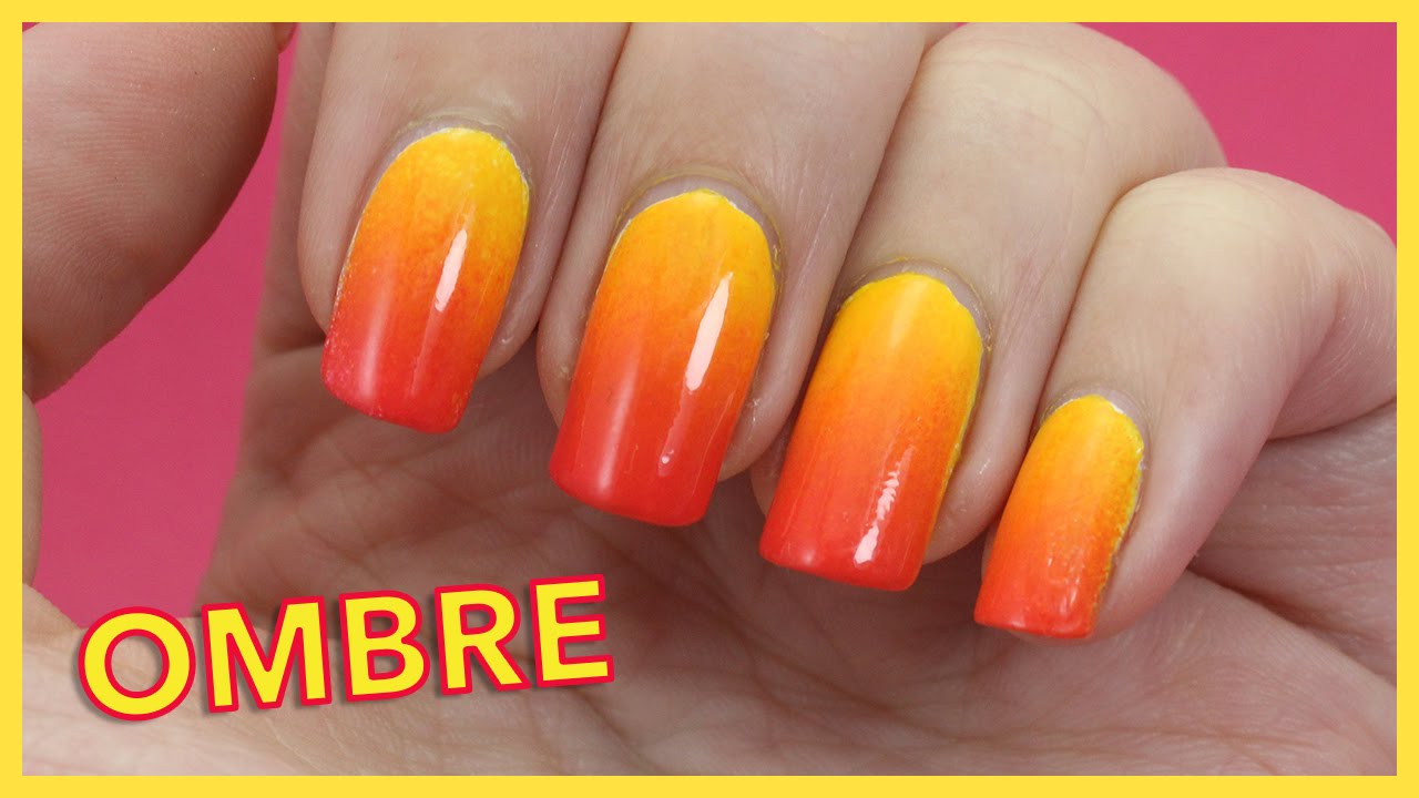 Ombre Nails Einfache Anleitung Fur Anfanger Nagel Mit Farbverlauf Youtube