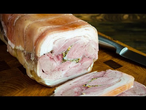 Делаю СРАЗУ ДВЕ ПОРЦИИ, потому что это Очень Вкусно. Еще и БЮДЖЕТНО! Свиная рулька (рулет из рульки)