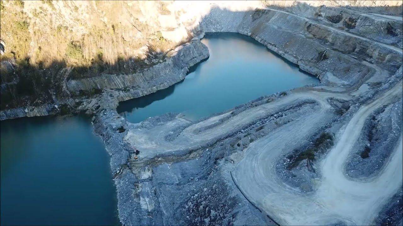 Lehigh Hanson Rock Quarry - Drone Video! - YouTube