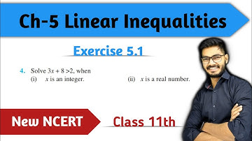 Class 11 Question 4 of Ex 5.1 Linear Inequalities Chapter 5 Linear Inequality New NCERT Rajeev sir