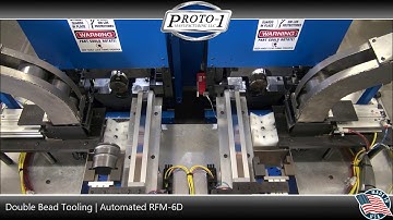 Automated RFM-6 Tube End Forming Machine with Cartridge Feed | Double Bead Tooling