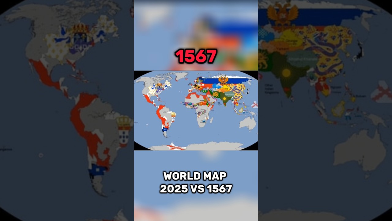 World Map now vs then | 2025-1567 | 