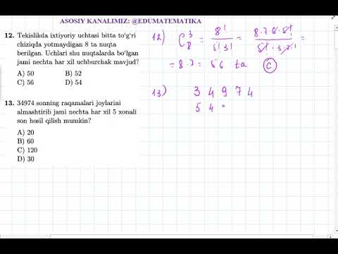 Video: Ehtimollar matematikasida to‘ldiruvchi nima?