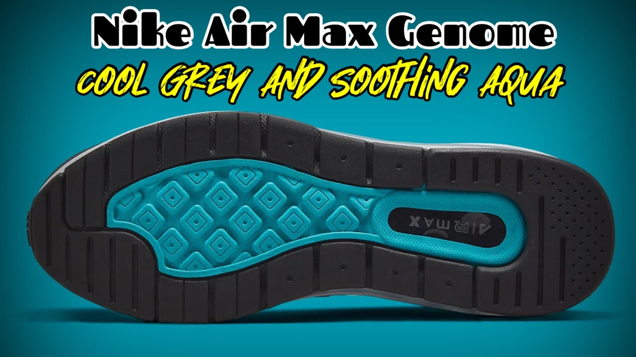 COOL GREY AND SOOTHING AQUA Nike Air Max Genome DETAILED LOOK and Release Update