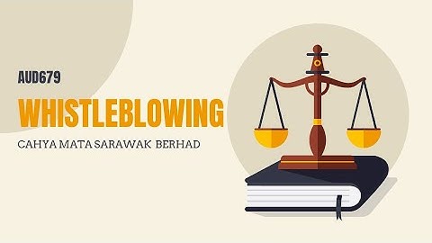 AUD679 MAC2208B - Current issues in internal auditing whistleblowing