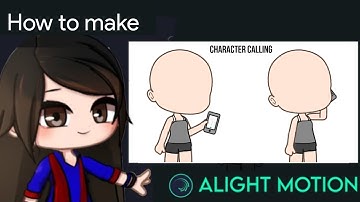 Character Calling Animation Tutorial in Alight Motion || Gacha Stu-Club Tutorial ||