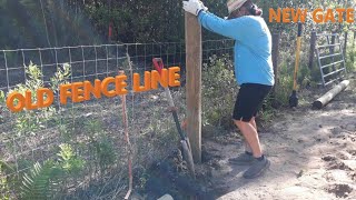 Adding A Gate On A Existing Fence Line pt1