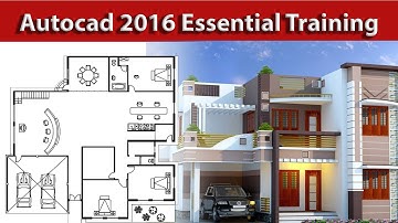 Using Commands and panning in Autocad 2016 training Tutorial 3