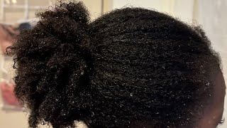 Hair wash day and protective styling