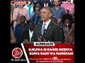 Am The First Kenyan American To Be The President Of The USA Obama Hapa Alituongezea Kiburi 