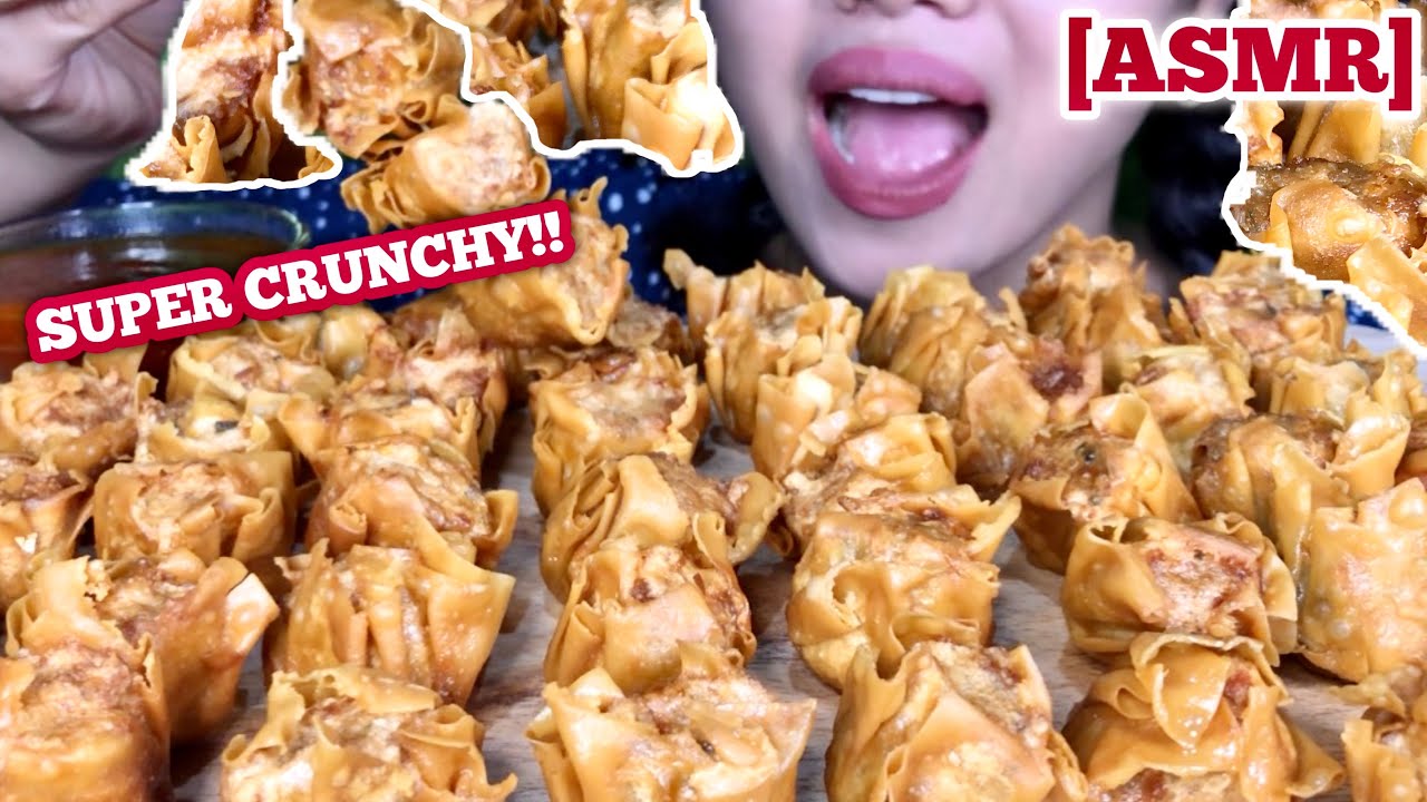 CRUNCHY FRIED DUMPLING EATING SHOW | MAKAN SIOMAY GORENG