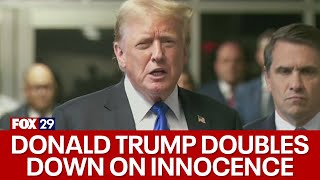 Donald Trump reacts after becoming first former President to be convicted
