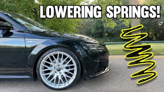 My Audi TT Gets Lowered! (Eibach Pro 30mm Springs)