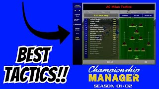 BEST CHAMPIONSHIP MANAGER 01-2 FORMATION!!