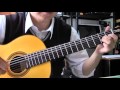 夏をあきらめて、をソロギターに編曲実験1