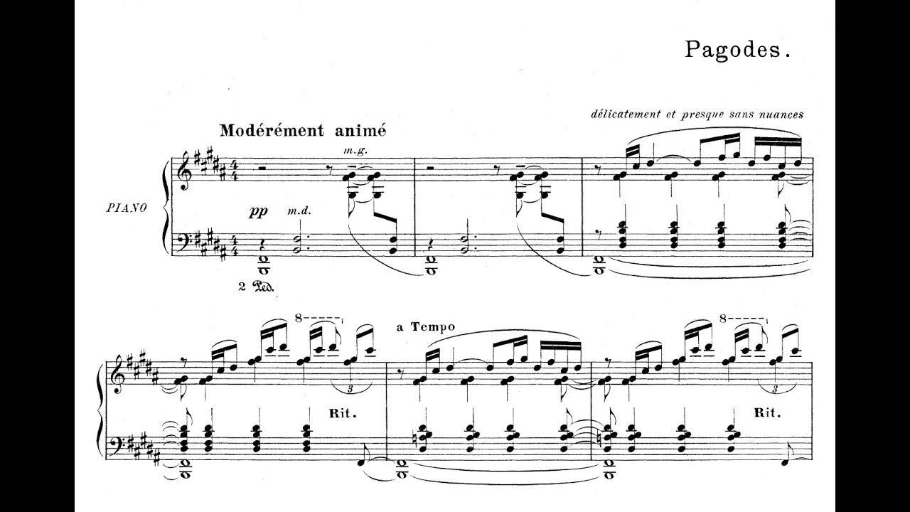 Debussy - Pagodes (Nelson Freire, piano)