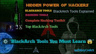 BlackArch Tools Explained Only Educational Purposes #cybersecurity #ethicalhacking #blackarch