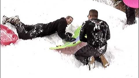 Sledding Jump Gone Wrong