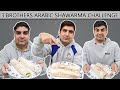 Epic Arabic Shawarma Eating Challenge Among 3 Brothers l Eating Competition l Life With Zuhaib