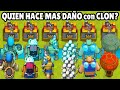 CUAL CARTA LOGRA HACER MAS DAÑO usando CLON | OLIMPIADAS de CLASH ROYALE