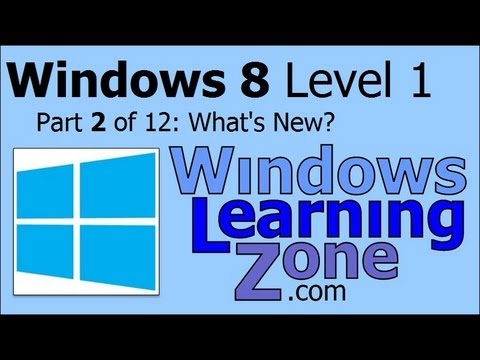 Microsoft Windows 8 Tutorial Part 02 of 12: What's New - YouTube