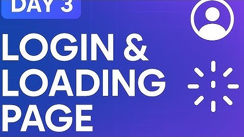 Day 3 – UI/UX Design: Creating a Loading and Login Screen (Adobe XD Tutorial)