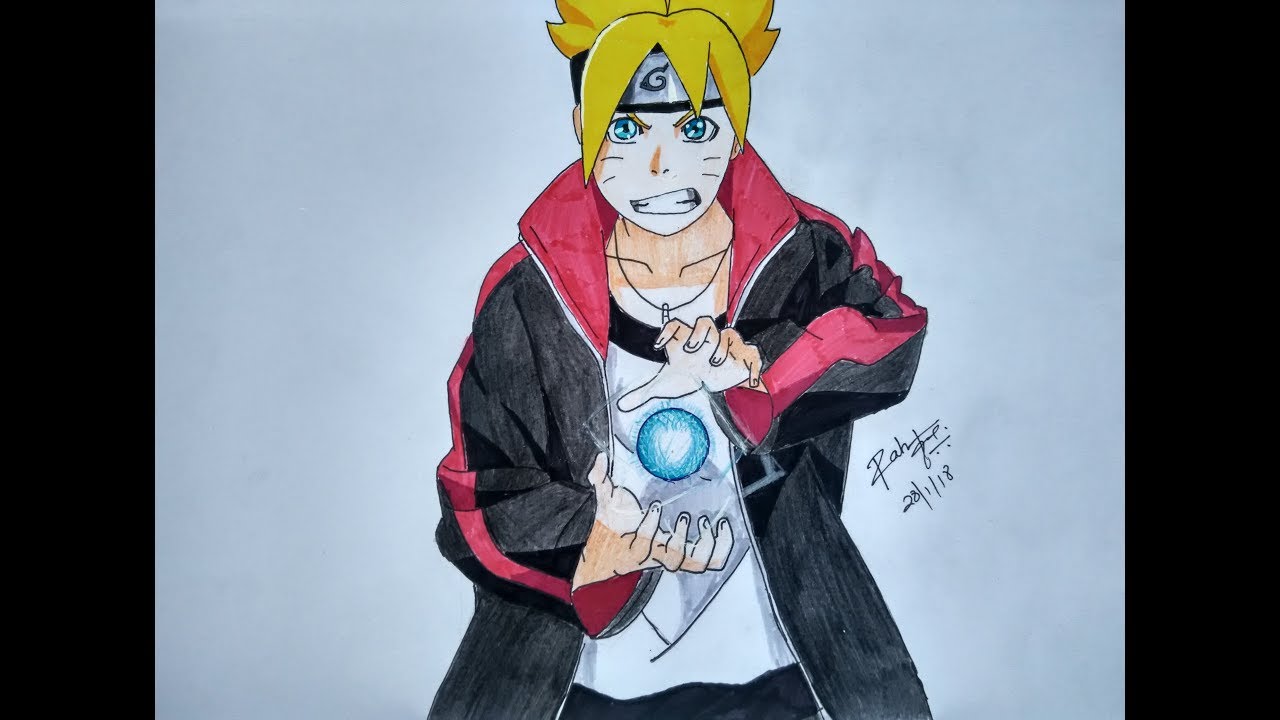 Drawing Boruto & Naruto Rasengan 