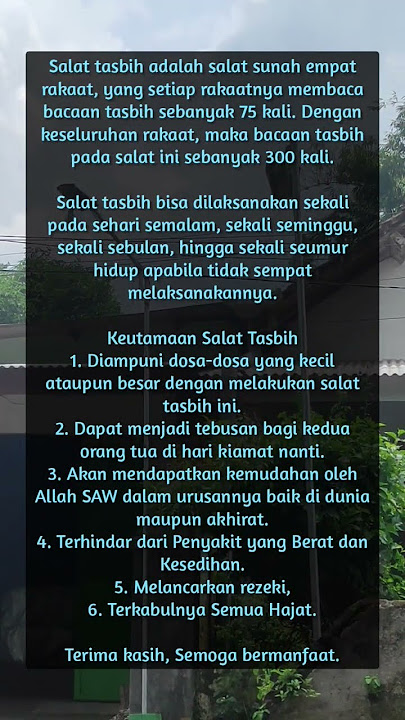 Keistimewaan sholat tasbih. #rekomendasi #motivasi #dahsyatnyadoa #quotes
