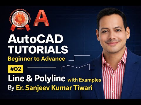 AUTOCAD BASIC TO ADVANCE TUTORIAL 2 (LINE & POLYLINE WITH EXAMPLES)
