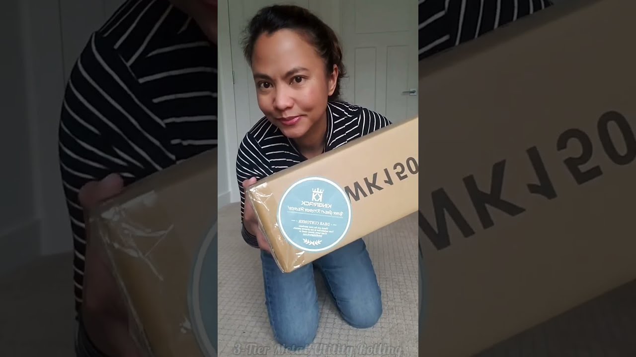 KINGRACK 3-Tier Utility Rolling Cart