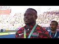 OMANYALA RECIVES THE GOLD. KENYAN NATIONAL ANTHEM FILLS THE BIRMINGHAM STADIUM 🏟️