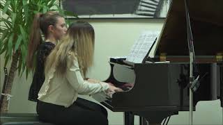 C. Saint-Saens: &quot;Swan&quot; (4-hand piano)