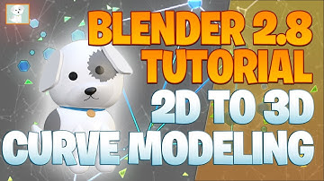 Daily 2D to 3D Modeling Part 11 - Blender 2.8 Tutorial - Puppy