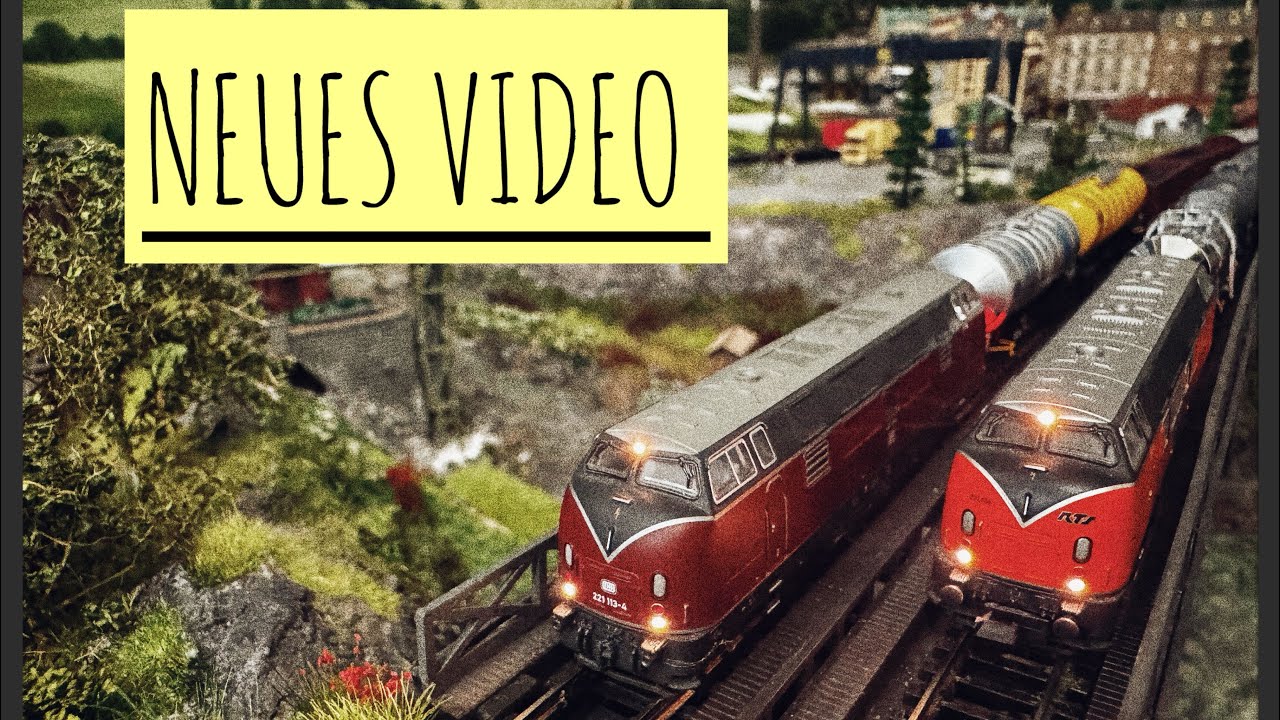 Piko 40501 BR221 DB & Piko 40406 V200.1 RTS in Spur-N 1:160 - Fahrvideo