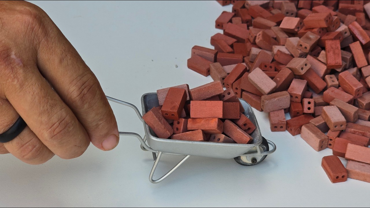 How to Make Realistic 2-Hole Mini Bricks for Dioramas (Step by Step ...