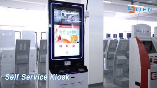 Indoor Self Service Kiosk Multi Touch Card Dispenser / Passport Scanner
