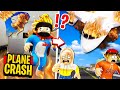 Can We Survive The AIR PLANE CRASH in Roblox BROOKHAVEN RP!! (Story)