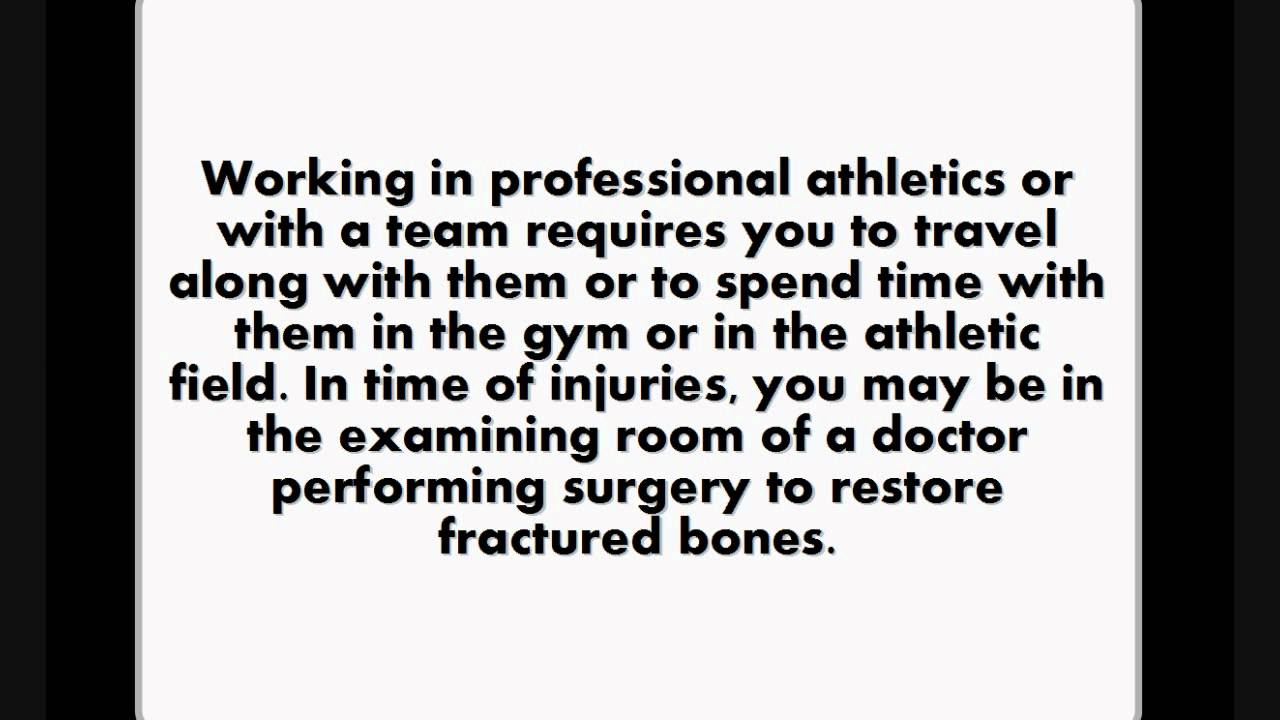 Sports Medicine Careers YouTube