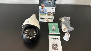 Wireless WiFi Light Bulb Security Camera