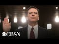 Former FBI Director James Comey testifies at hearing on 2016 Russia investigation