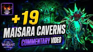 Demo Lock M+ Commentary | +19 Maisara Caverns (WoW Midnight S1)