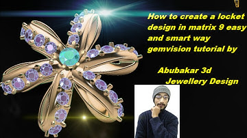 how to create locket design in matrix 9 /how to create gemvision tutorial /gemvision matrix 9