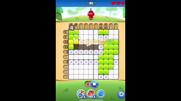 Nono Crossing Picture Nonogram Level 45 #gameplay #puzzle