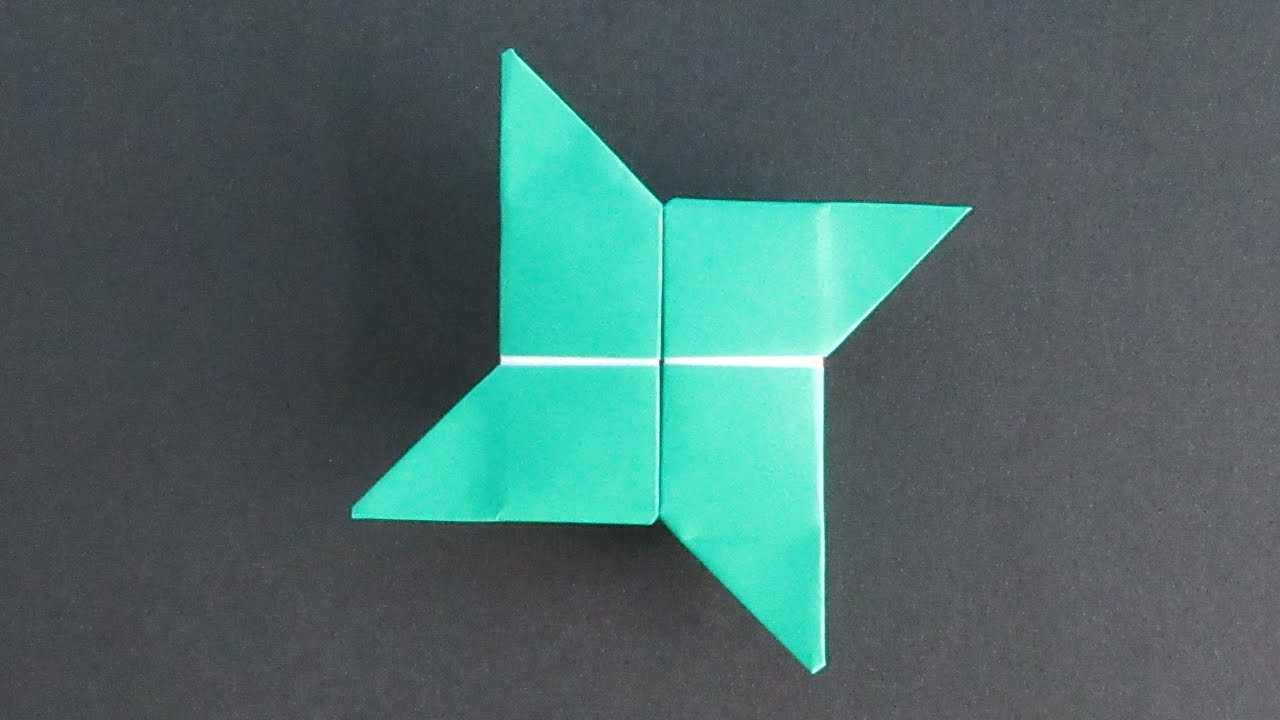 折り紙】手裏剣【origami】Ninja Star(Shuriken) No.3 - YouTube