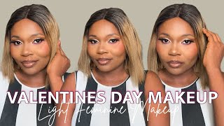 Soft & Light Feminine Valentines Day Makeup 2023 Ft Brownmelaninmakeup Melanin Fantasy @SindyAkpolo screenshot 5