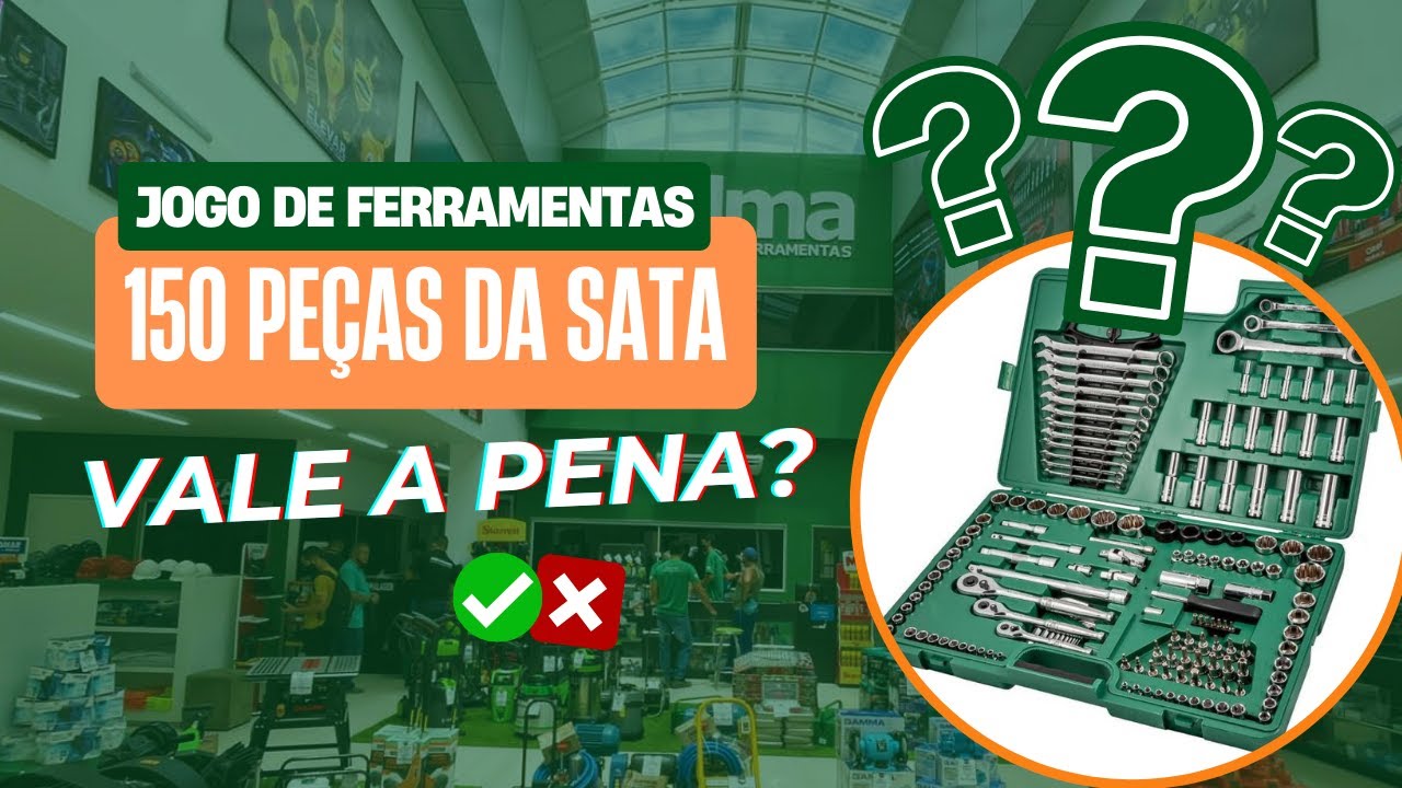 Jogo De Ferramentas Profissional 150 Pc. - SATA Brasil