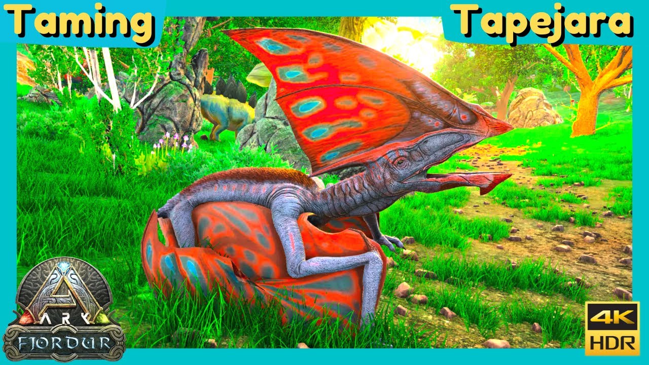 Ark Fjordur (Vanaheim) Taming a Tapejara YouTube