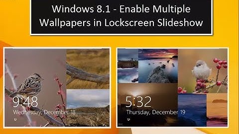 Windows 8.1 -Multiple Pictures in Lockscreen Slideshow