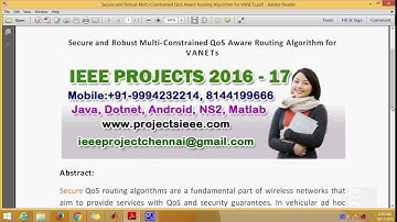 Secure and Robust Multi Constrained QoS Aware Routing Algorithm for VANETs